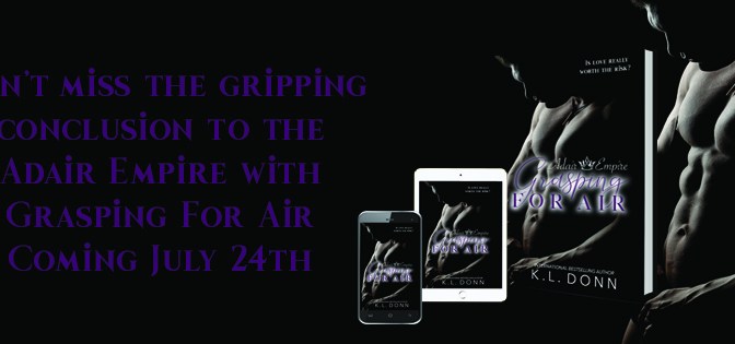 COVER REVEAL for GRASPING FOR AIR by KL Donn!
